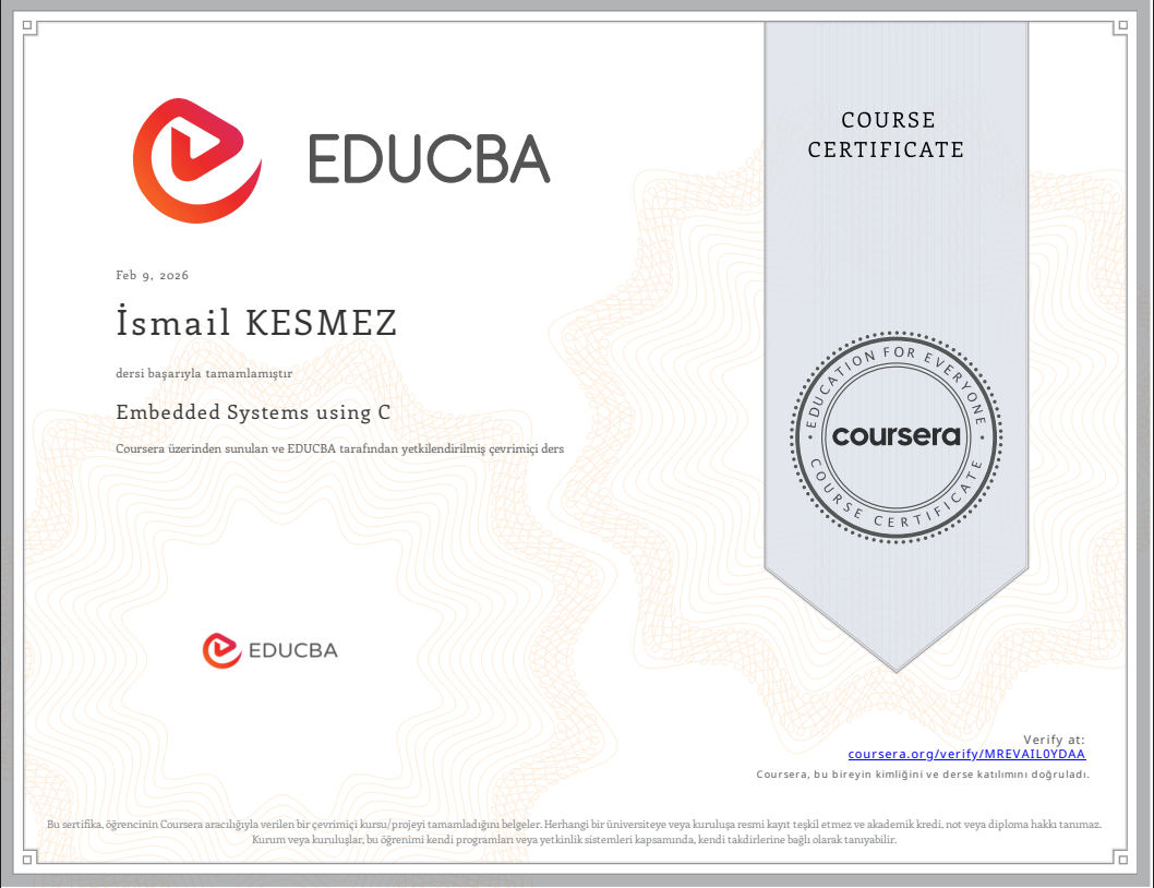 Embedded Systems using C