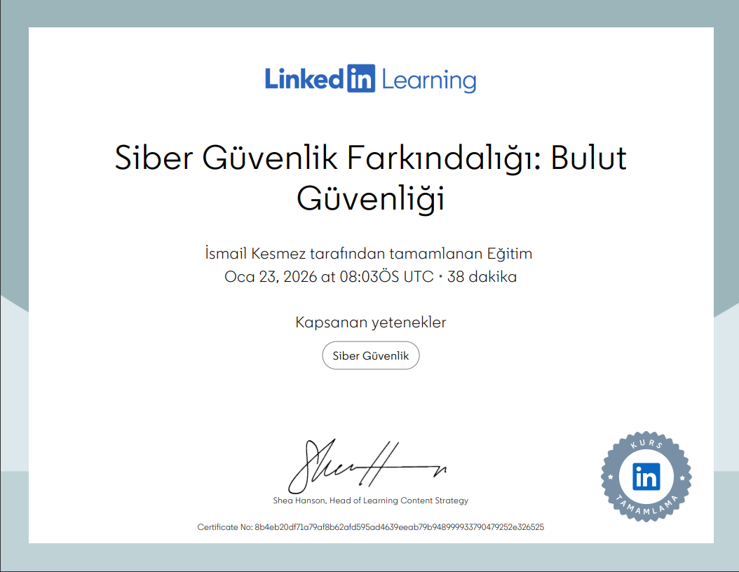 Siber Güvenlik Farkındalığı
